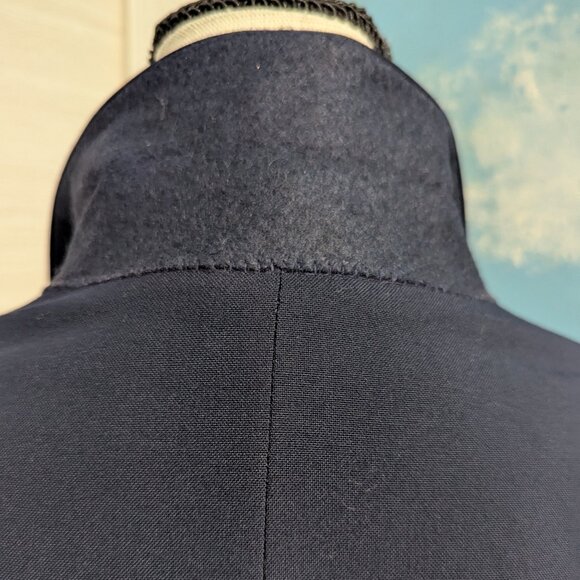 Men's Navy Double-Breasted Military Vintage Blazer - Picture 11 of 16